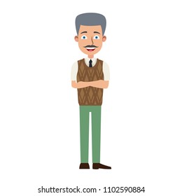 Executive businessman cartoon