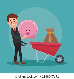 Executive businessman cartoon