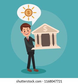 Executive businessman cartoon