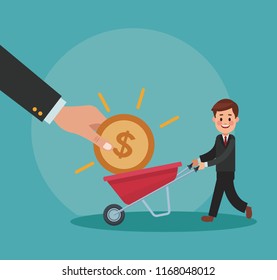 Executive businessman cartoon