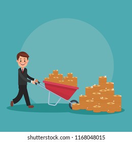 Executive businessman cartoon