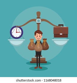 Executive businessman cartoon