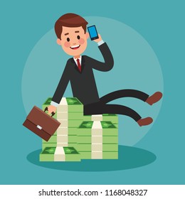 Executive businessman cartoon
