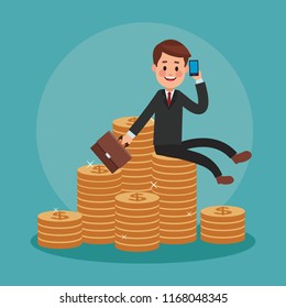 Executive businessman cartoon