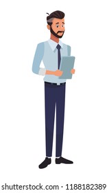 Executive businessman cartoon