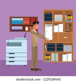 Executive businessman cartoon