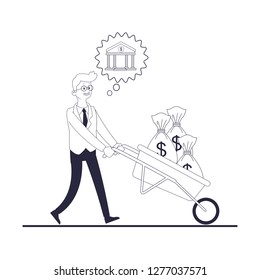 executive businessman cartoon