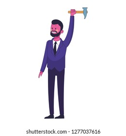 executive businessman cartoon