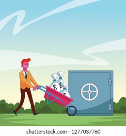 executive businessman cartoon