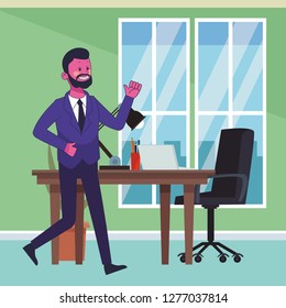 executive businessman cartoon
