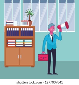 executive businessman cartoon