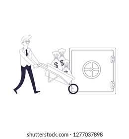 executive businessman cartoon