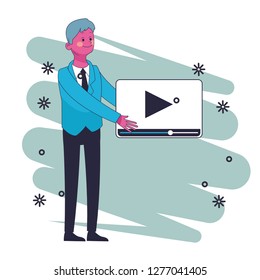executive businessman cartoon