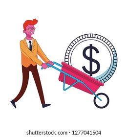 executive businessman cartoon