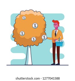 executive businessman cartoon