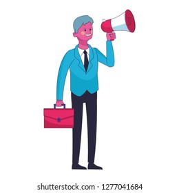 executive businessman cartoon