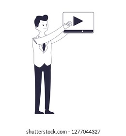 executive businessman cartoon