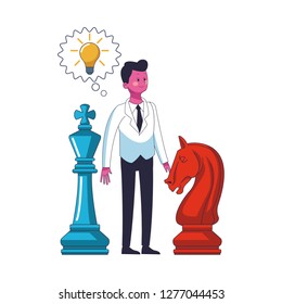 executive businessman cartoon