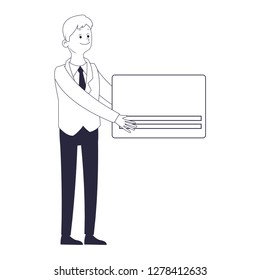executive businessman cartoon