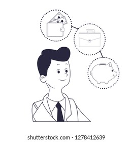 executive businessman cartoon
