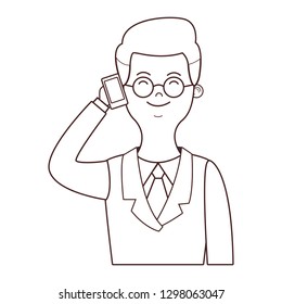 executive businessman cartoon