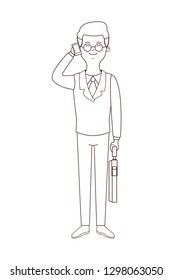 executive businessman cartoon