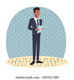 executive businessman cartoon