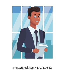 executive businessman cartoon