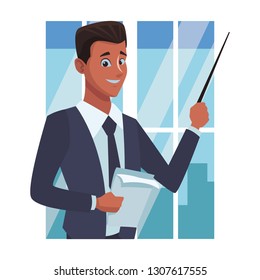 executive businessman cartoon