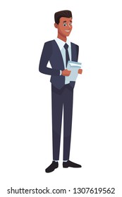 executive businessman cartoon