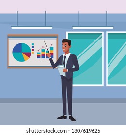 executive businessman cartoon