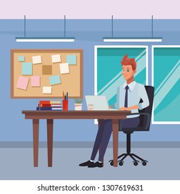 executive businessman cartoon