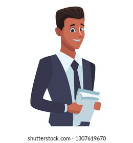executive businessman cartoon