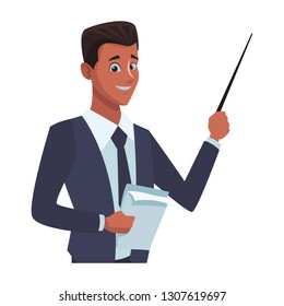 executive businessman cartoon