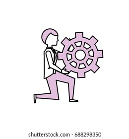 Executive businessman cartoon