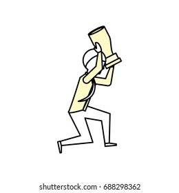 Executive businessman cartoon