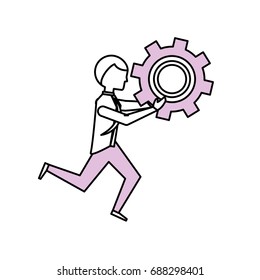 Executive businessman cartoon