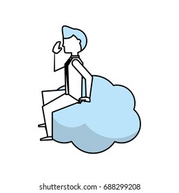 Executive businessman cartoon