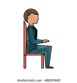 Executive businessman cartoon