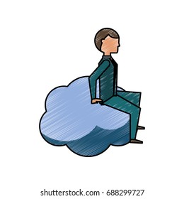 Executive businessman cartoon