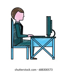 Executive businessman cartoon
