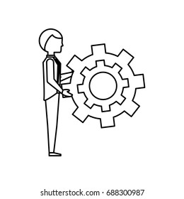 Executive businessman cartoon