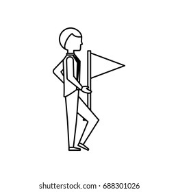 Executive businessman cartoon