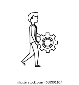 Executive businessman cartoon