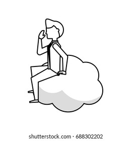 Executive businessman cartoon