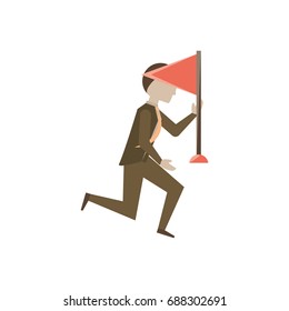 Executive businessman cartoon