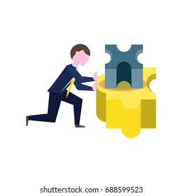 Executive businessman cartoon