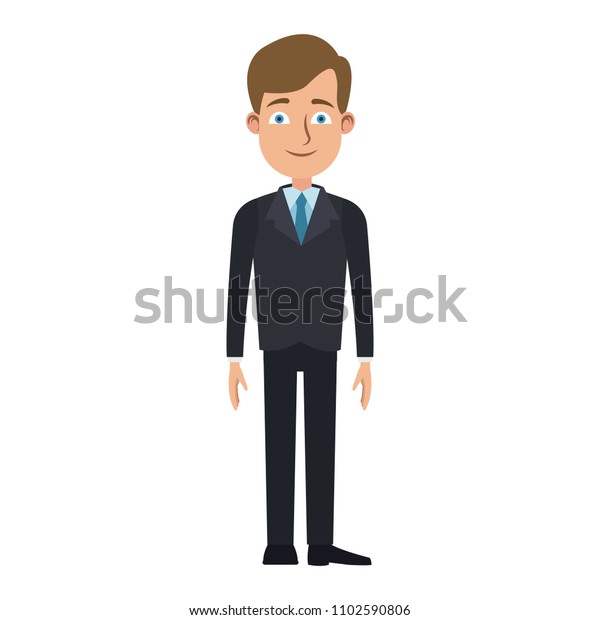 Executive Businessman Cartoon Stock Vector (Royalty Free) 1102590806 ...