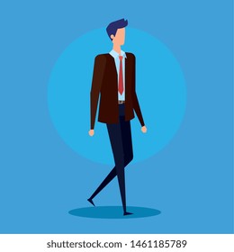 executive businessman professional with elegant suit