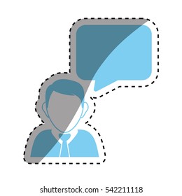Executive businessman profile icon vector illustration graphic design
